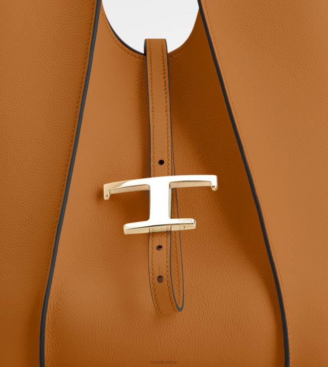 Tod\'s 8NXV300 hnedá ženy t nadčasová nákupná taška z kože malá