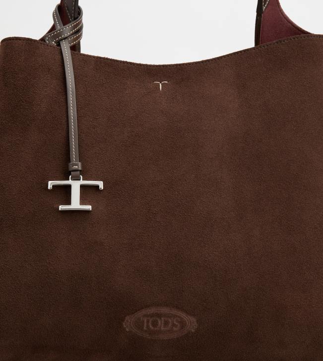 Tod\'s 8NXV308 hnedá ženy stredná semišová taška