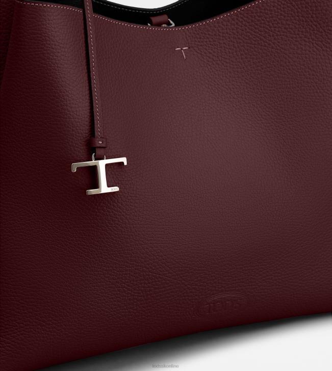 Tod\'s 8NXV310 bordová ženy stredná kožená taška