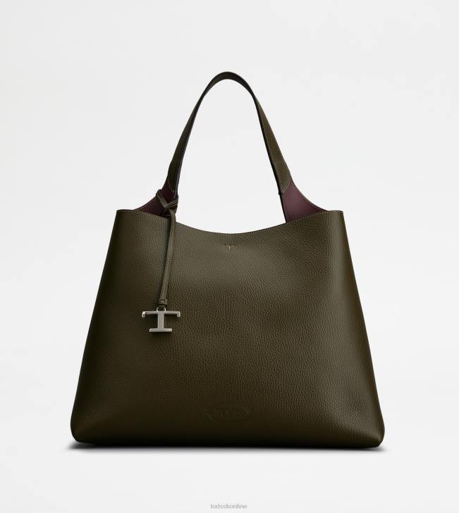 Tod's 8NXV316 zelená ženy stredná kožená taška
