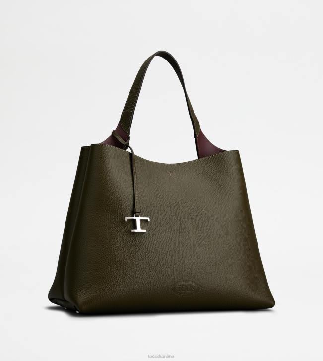 Tod\'s 8NXV316 zelená ženy stredná kožená taška