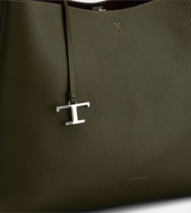 Tod\'s 8NXV316 zelená ženy stredná kožená taška