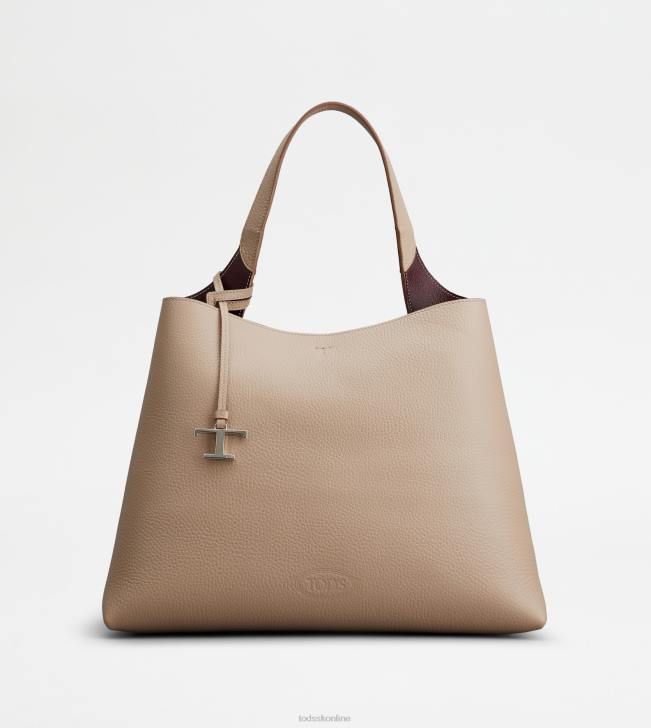 Tod's 8NXV317 béžová ženy stredná kožená taška