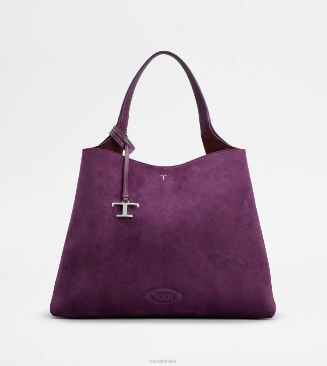 Tod's 8NXV319 fialový ženy stredná semišová taška