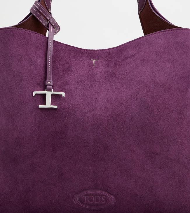 Tod\'s 8NXV319 fialový ženy stredná semišová taška