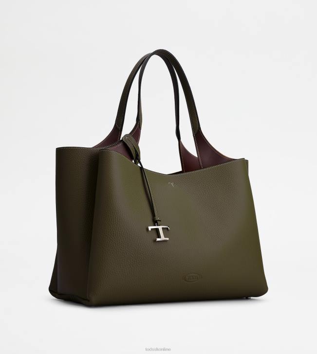Tod\'s 8NXV321 zelená ženy stredná kožená taška