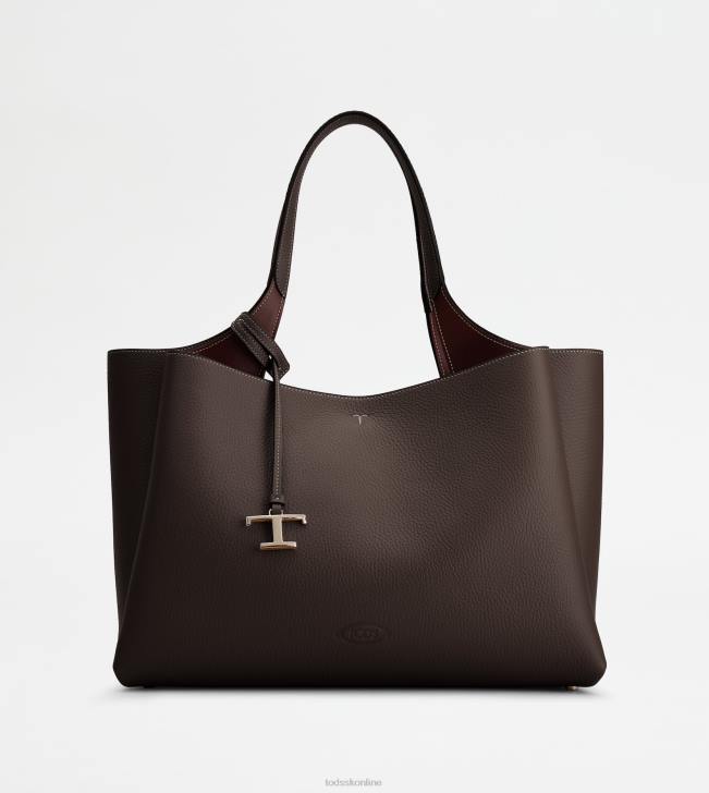 Tod's 8NXV322 hnedá ženy stredná kožená taška