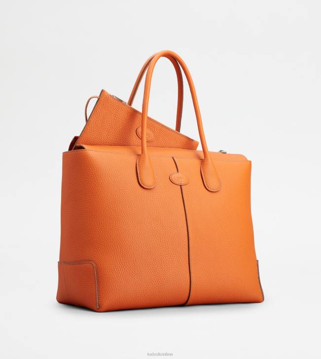 Tod\'s 8NXV325 oranžová ženy taška z kože veľká