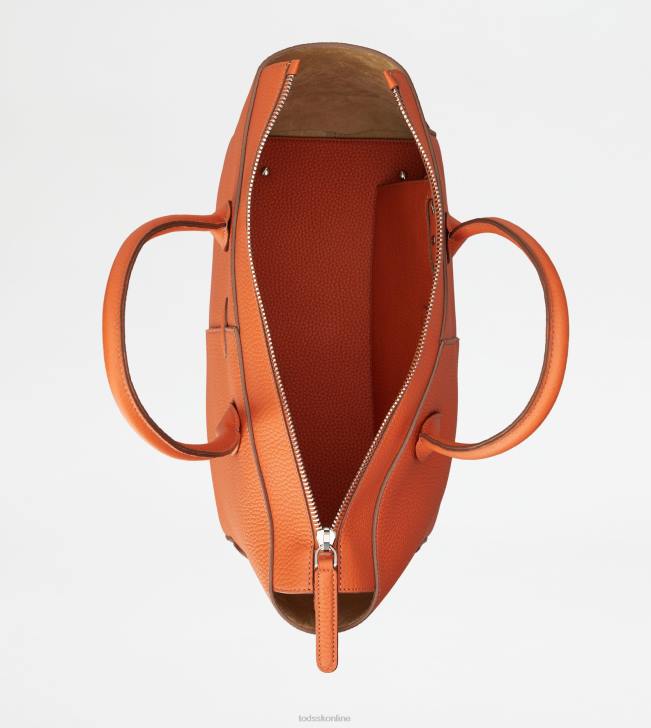 Tod\'s 8NXV325 oranžová ženy taška z kože veľká