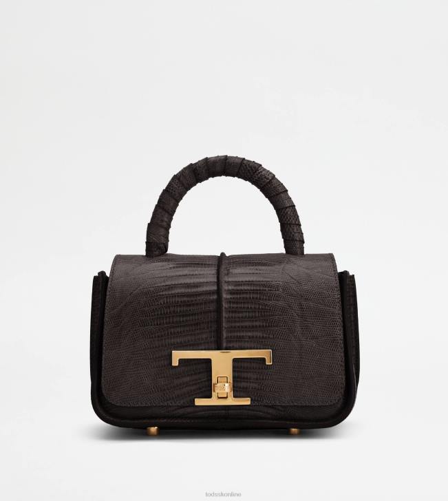 Tod's 8NXV350 čierna ženy t nadčasová taška cez rameno v plazivej mini