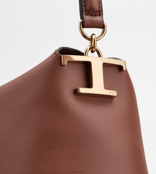 Tod\'s 8NXV395 hnedá ženy malá taška cez rameno z kože