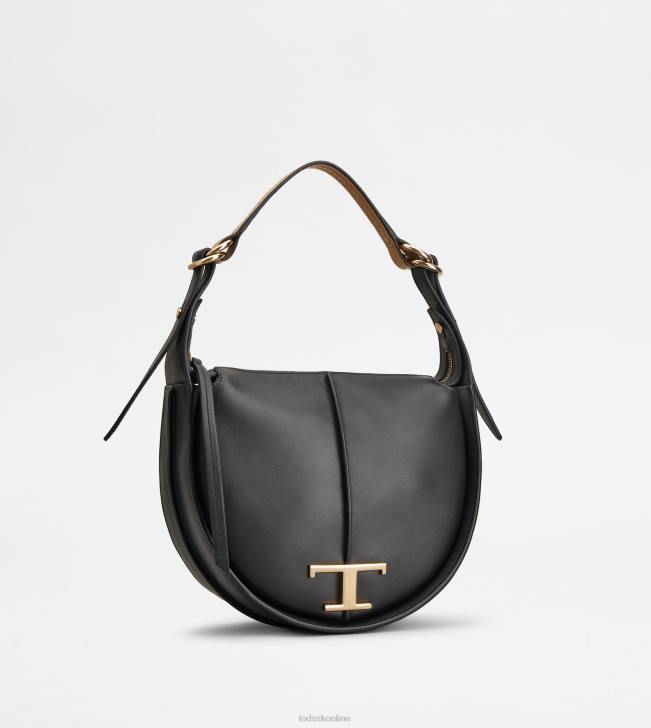 Tod\'s 8NXV416 čierna ženy t nadčasová malá taška z kože