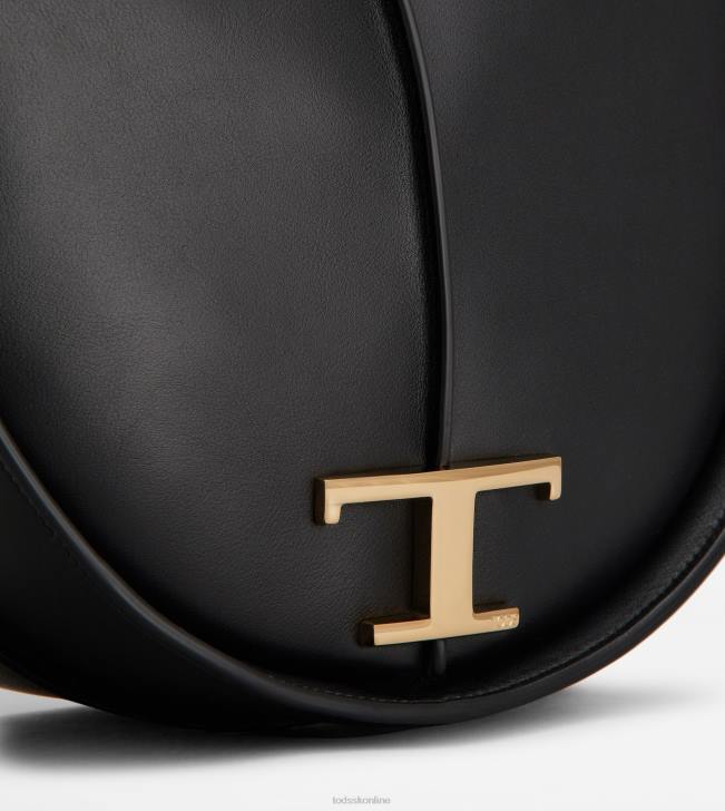 Tod\'s 8NXV416 čierna ženy t nadčasová malá taška z kože