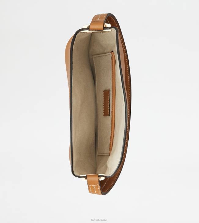 Tod\'s 8NXV419 hnedá ženy taška t puzdro v koženom mikro