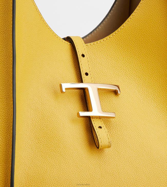 Tod\'s 8NXV423 žltá ženy t nadčasová taška tulák v koži strednej