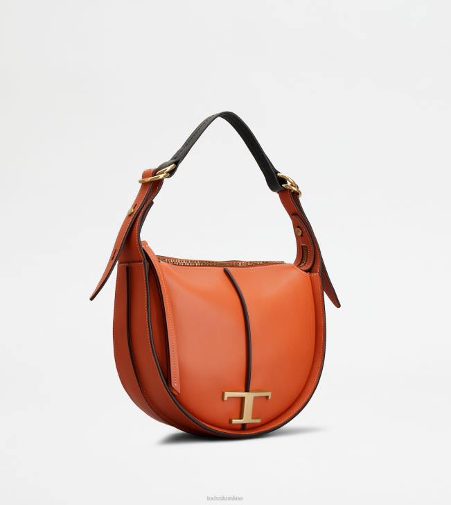 Tod\'s 8NXV430 oranžová ženy t nadčasová malá taška z kože