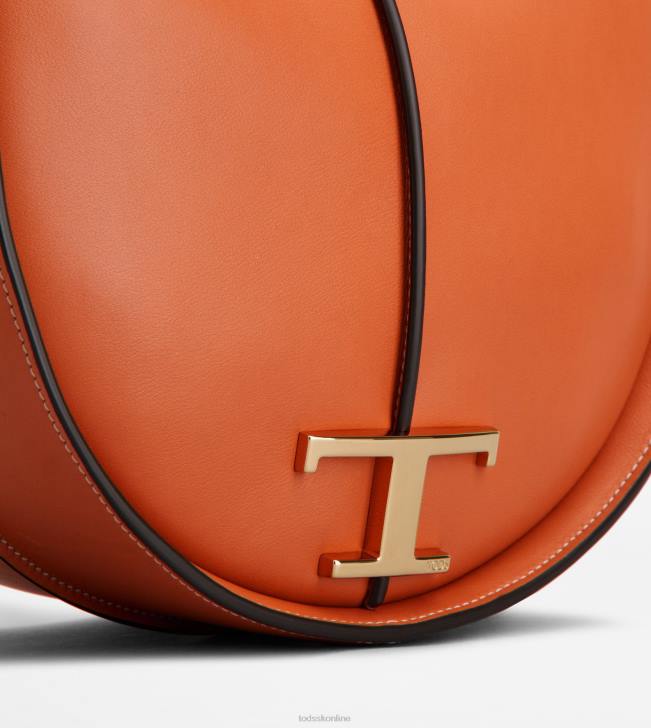 Tod\'s 8NXV430 oranžová ženy t nadčasová malá taška z kože