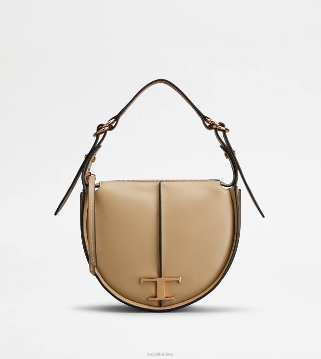 Tod's 8NXV431 béžová ženy t nadčasová malá taška z kože
