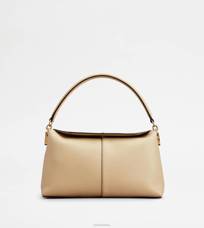Tod's 8NXV449 béžová ženy taška cez rameno v koženom mini puzdre