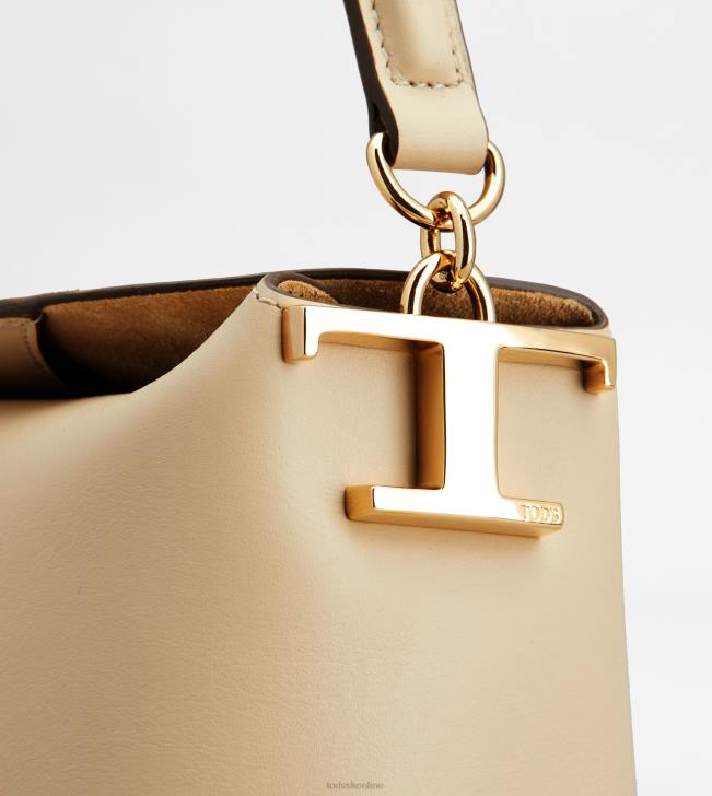 Tod\'s 8NXV449 béžová ženy taška cez rameno v koženom mini puzdre