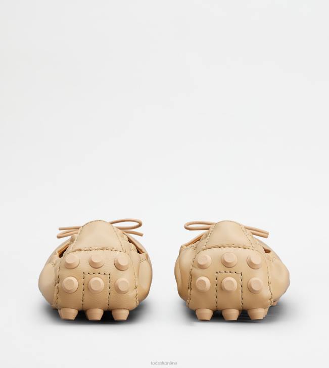Tod\'s 8NXV185 béžová ženy bublinkové balerínky v koži