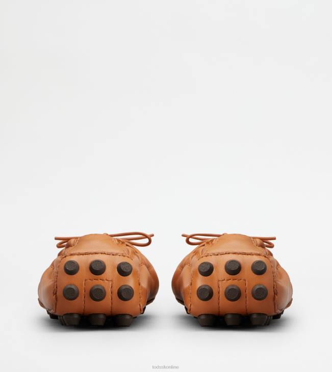 Tod\'s 8NXV186 hnedá ženy bublinkové balerínky v koži