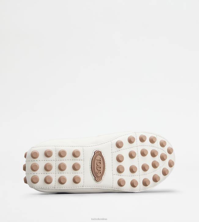 Tod\'s 8NXV190 biela/hnedá ženy bublinkové balerínky v koži