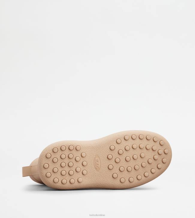 Tod\'s 8NXV155 béžová ženy w. g. šnurovacie členkové čižmy z kože