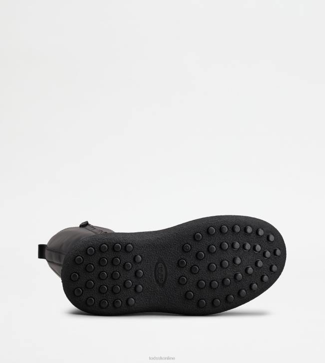 Tod\'s 8NXV159 čierna ženy w. g. šnurovacie čižmy z kože