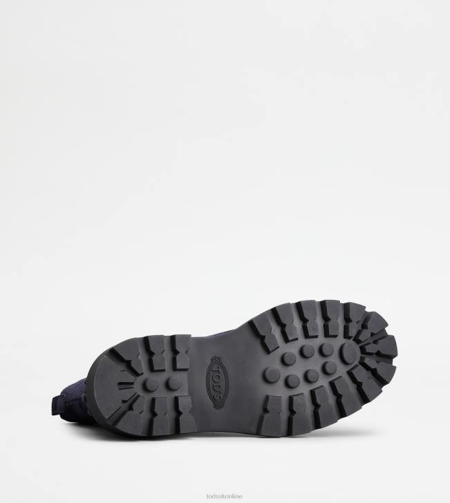 Tod\'s 8NXV161 Modrá ženy semišové čižmy chelsea