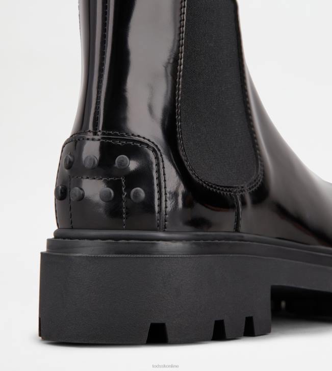 Tod\'s 8NXV162 čierna ženy chelsea boots v koži