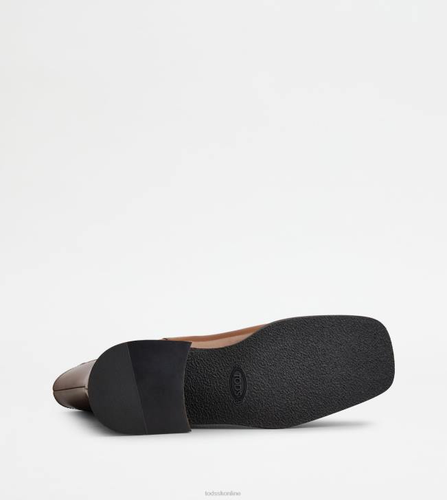 Tod\'s 8NXV164 hnedá ženy chelsea boots v koži