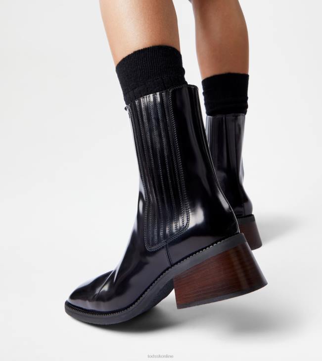 Tod\'s 8NXV165 čierna ženy chelsea boots v koži