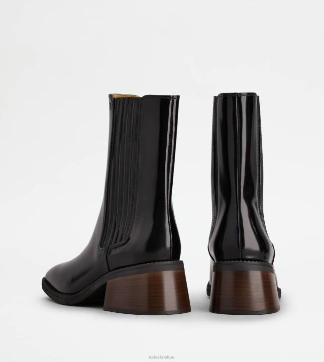 Tod\'s 8NXV165 čierna ženy chelsea boots v koži
