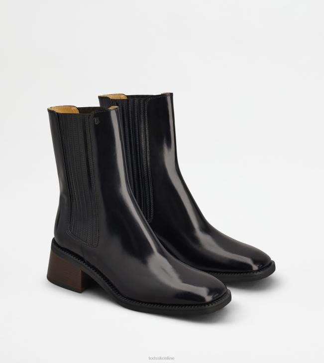 Tod\'s 8NXV165 čierna ženy chelsea boots v koži