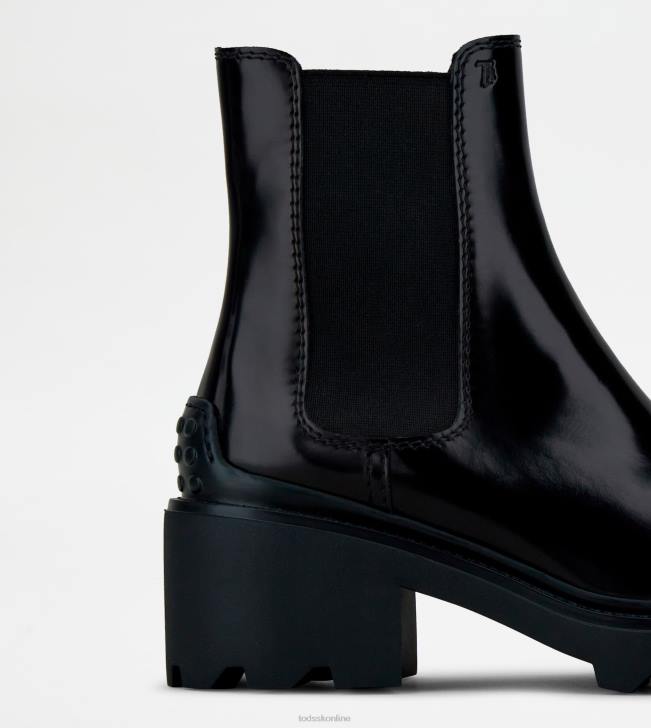 Tod\'s 8NXV167 čierna ženy členkové čižmy z kože