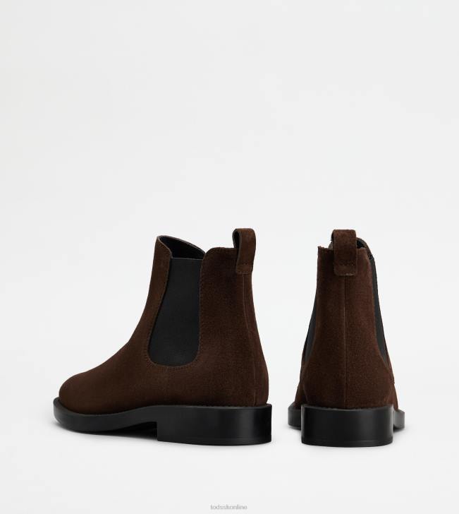 Tod\'s 8NXV168 hnedá ženy semišové členkové čižmy