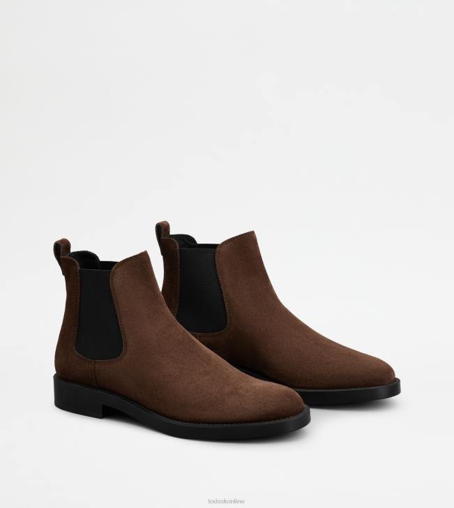 Tod\'s 8NXV168 hnedá ženy semišové členkové čižmy