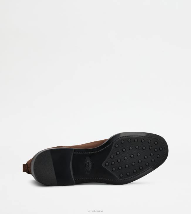 Tod\'s 8NXV168 hnedá ženy semišové členkové čižmy