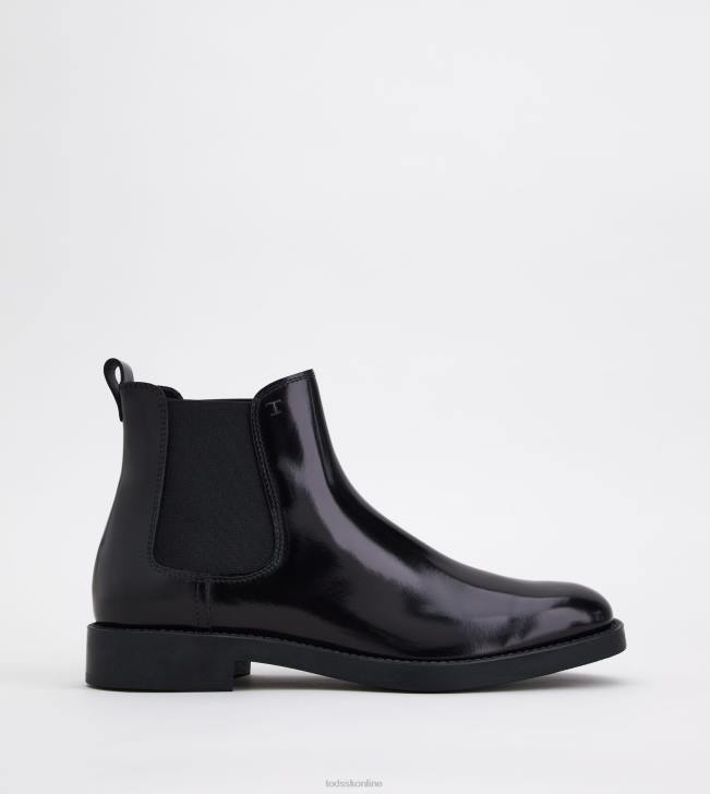 Tod's 8NXV170 čierna ženy členkové čižmy z kože