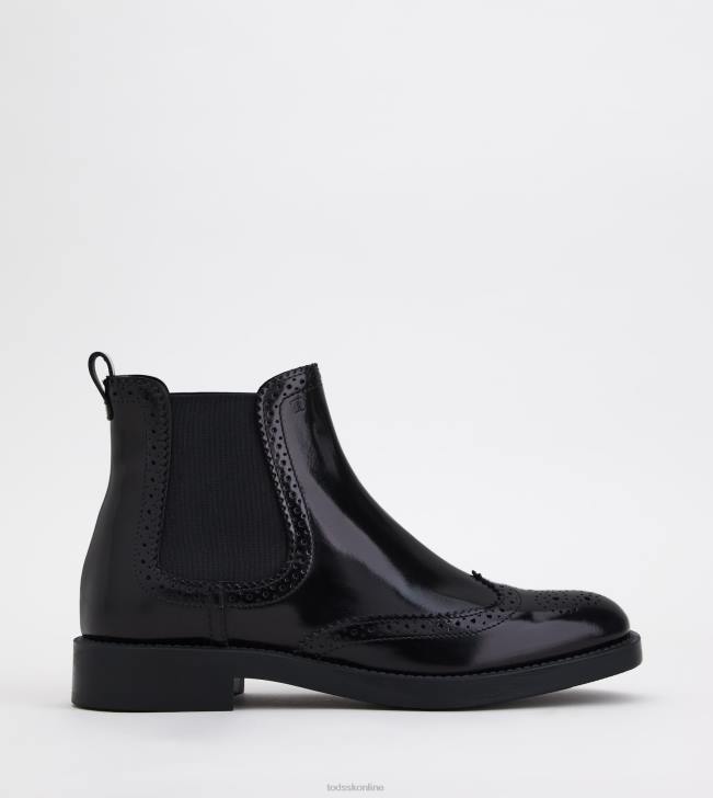 Tod's 8NXV180 čierna ženy členkové čižmy z kože