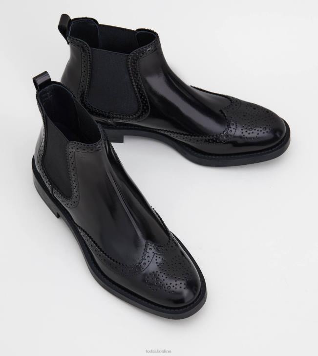Tod\'s 8NXV180 čierna ženy členkové čižmy z kože