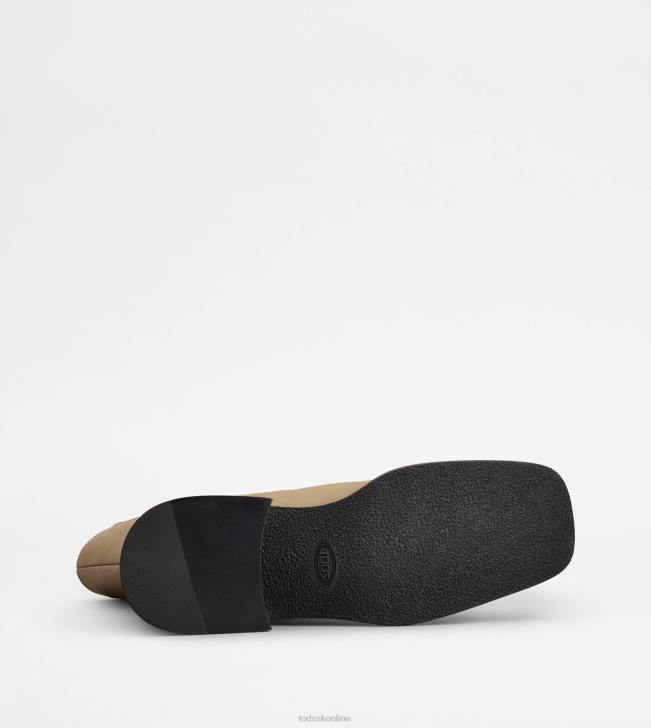 Tod\'s 8NXV182 béžová ženy chelsea boots v koži