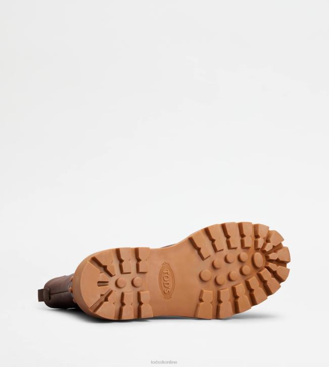 Tod\'s 8NXV183 hnedá ženy chelsea boots v koži