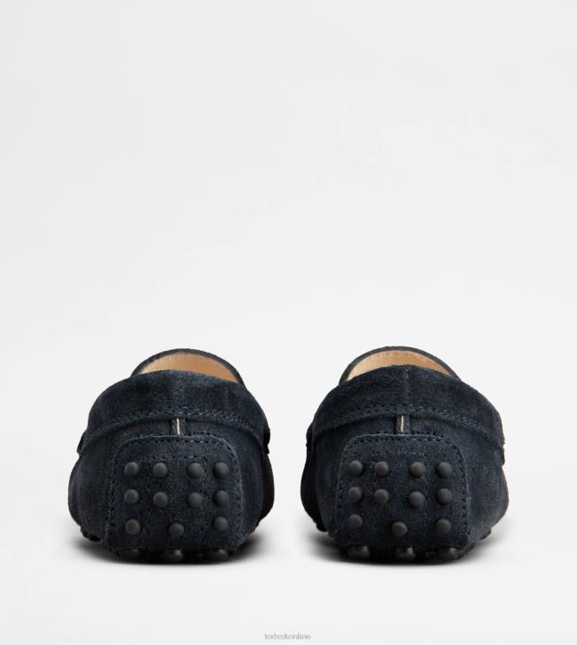 Tod\'s 8NXV627 Modrá ženy juniorské gommino vodičské topánky v semišovej úprave