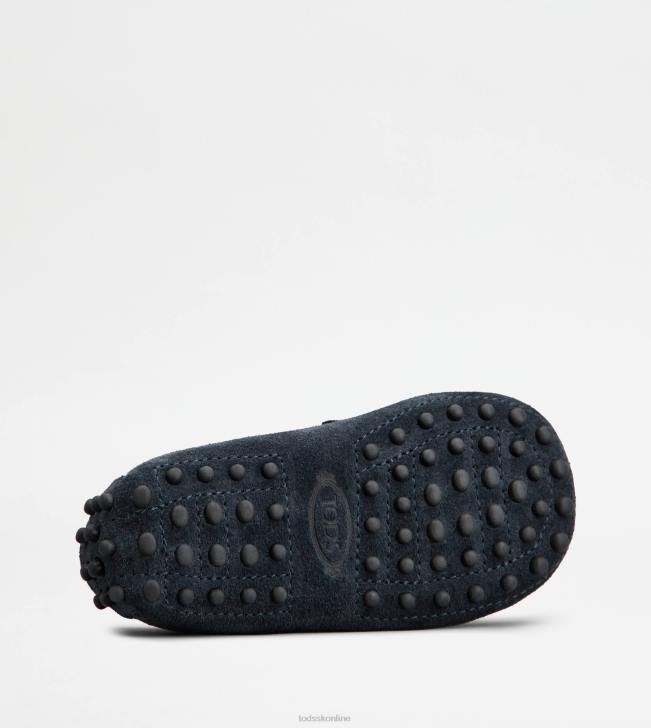 Tod\'s 8NXV627 Modrá ženy juniorské gommino vodičské topánky v semišovej úprave