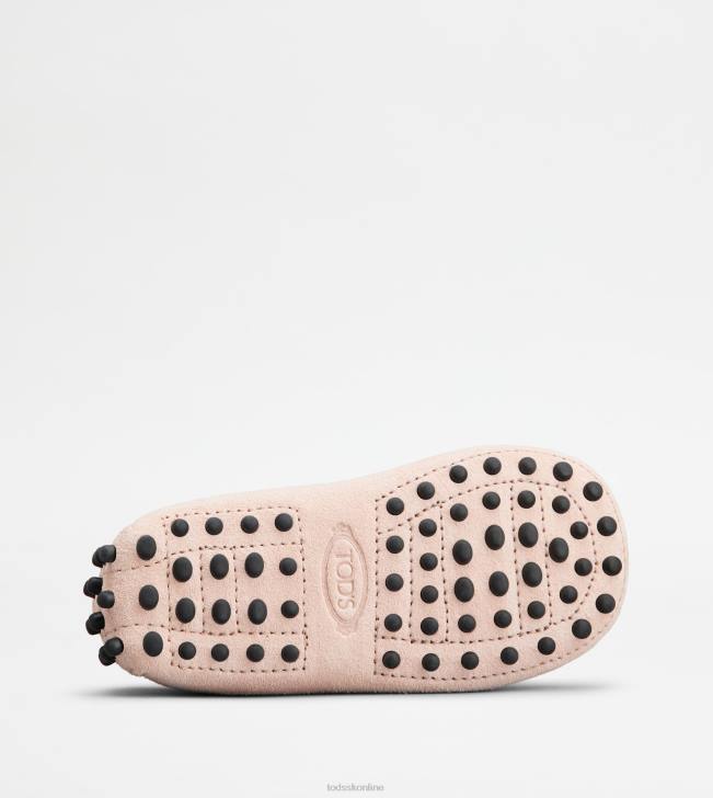 Tod\'s 8NXV628 Ružová ženy juniorské gommino vodičské topánky v semišovej úprave