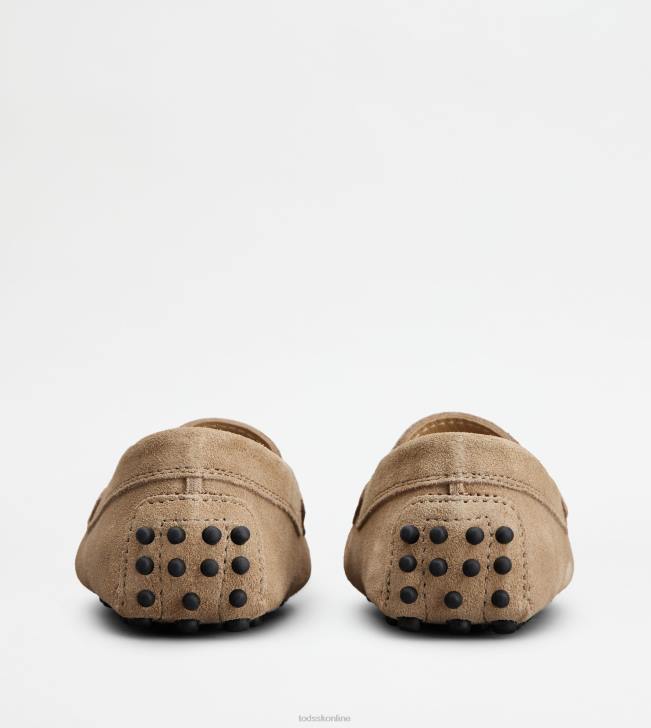 Tod\'s 8NXV632 béžová ženy juniorské gommino vodičské topánky v semišovej úprave