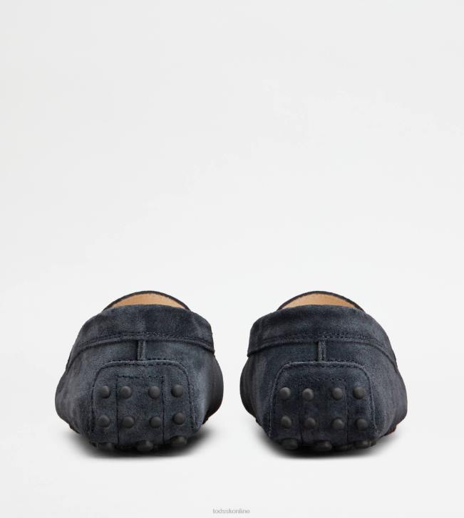 Tod\'s 8NXV633 Modrá ženy juniorské gommino vodičské topánky v semišovej úprave