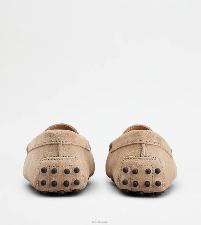 Tod\'s 8NXV639 hnedá ženy juniorské gommino vodičské topánky v semišovej úprave